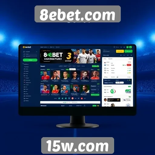 Revisão da interface do usuário do site 8ebet.com